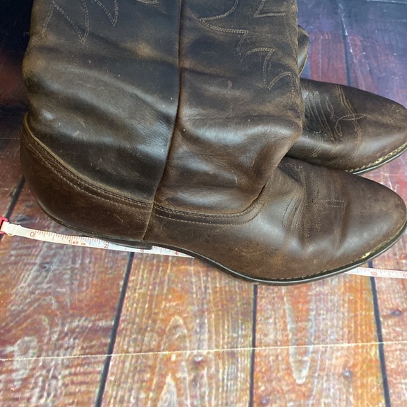 Durango Western Wear Leather Mid Calf Boots with Brass ToneToe accent detail - Picture 13 of 15